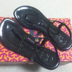 Tory Burch Sling Back Patent Leather Sandals